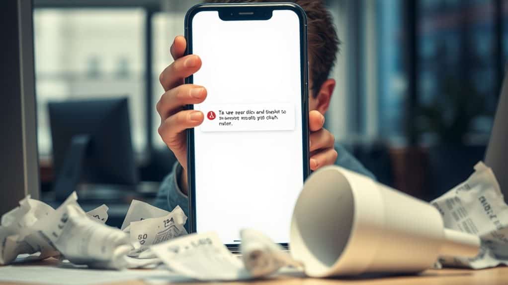 user s disappointing login experience